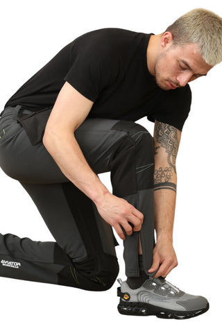Men's Waterproof Softshell cargo Workwear Trousers Removeable Pockets
