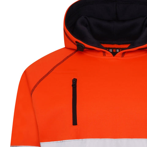 High Vis Three Pockets Pullover Hoodie