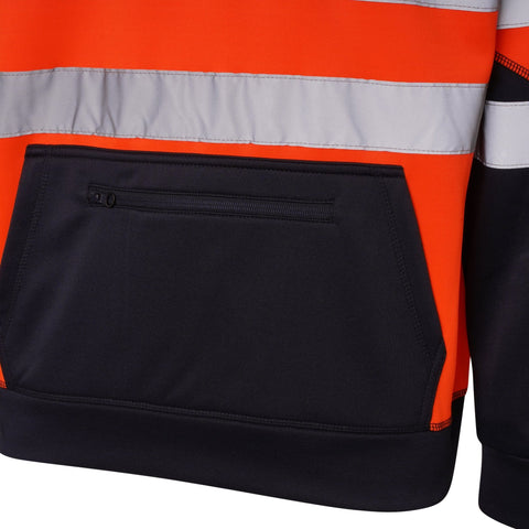 High Vis Three Pockets Pullover Hoodie