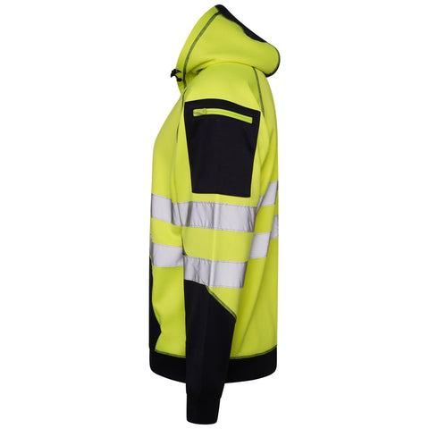 High Vis 3 Pockets Pullover Hoodies - Yellow