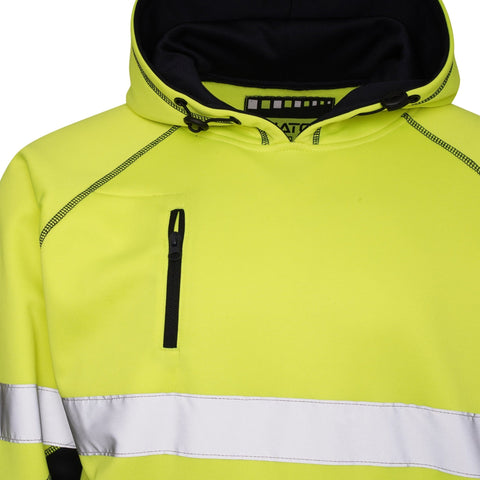 High Vis 3 Pockets Pullover Hoodies - Yellow