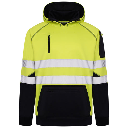 High Vis 3 Pockets Pullover Hoodies - Yellow