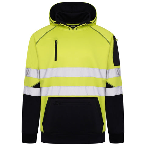 High Vis 3 Pockets Pullover Hoodies - Yellow