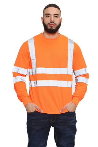 High Vis Long Sleeve Shirt - Orange