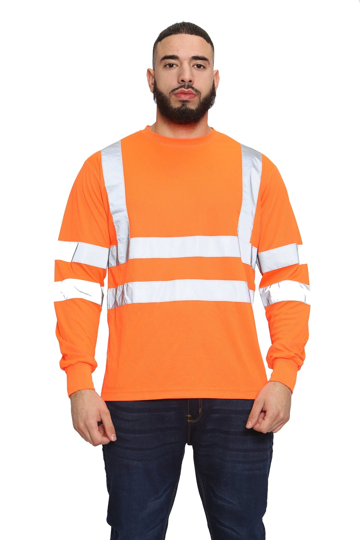 High Vis Long Sleeve Shirt - Orange