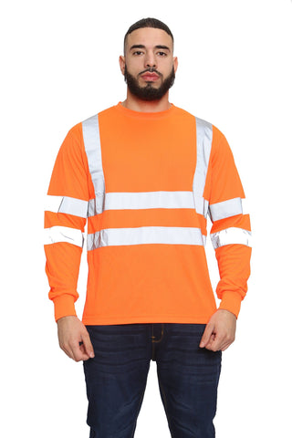 High Vis Long Sleeve Shirt - Orange