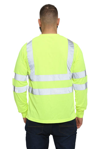 High Vis Long Sleeve Shirt - Yellow
