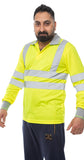 High Vis Long Sleeve Shirt - Yellow/Grey