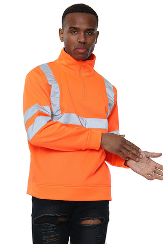 ISO 20471 Class 3 Quarter Zip Orange