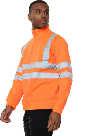 ISO 20471 Class 3 Quarter Zip Orange