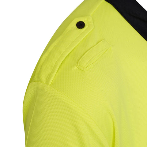 Men Hi Viz Short Sleeve Polo Shirts - Yellow