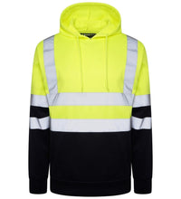 Pullover Safety Hoodie - Yellow And Navy