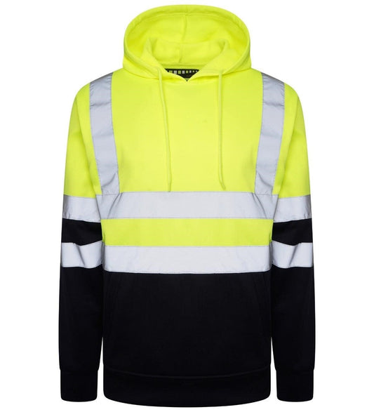 Pullover Safety Hoodie - Yellow And Navy