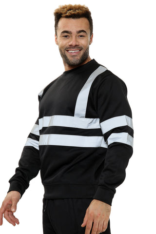 Hi Vis EN ISO 20471 Class 3 Black Sweatshirt