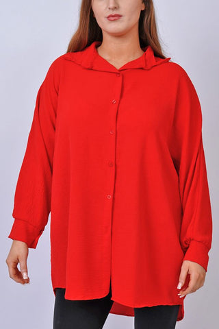 Plain Button Up Viscose Shirt