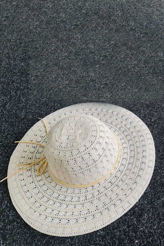 Leaf Print Crochet Summer Hat