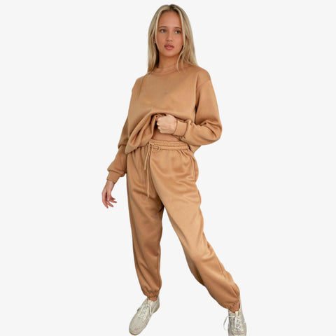 Women's Cozy Fleece Lined Lounge Tracksuit Set