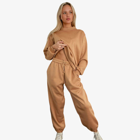 Women's Cozy Fleece Lined Lounge Tracksuit Set