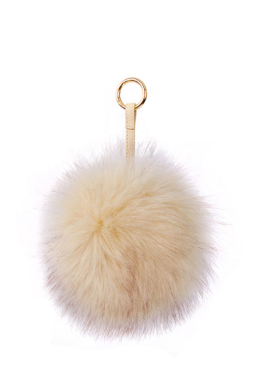 Faux Fur Wallet Plush Coin Bag Zip Handbag Keyring