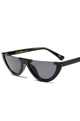 Celeb Inspired Half Frame Cat Eye Sunglasses