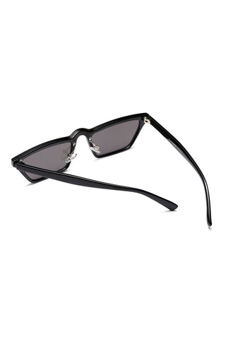 Designer Small Square Stripe Sunglasses