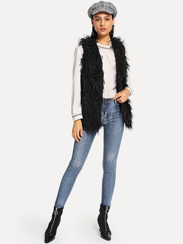 Mongolian Faux Fur Gilet