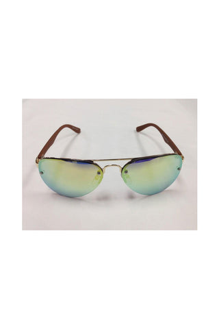 Aviator Glasses with Checkered printed arms