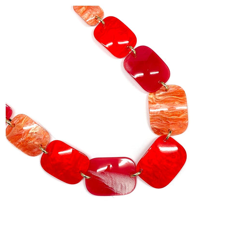 3D Rectangles In A Chain Necklace