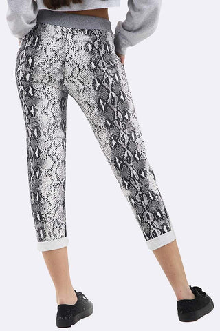 Snake Print Lined Trouser