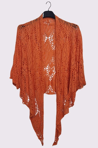 Crochet Floral Pattern Viscose Top