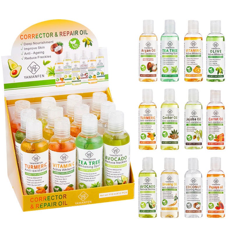 Yamanfen Corrector & Repair Oil Set – 12 Essential Oils for Skin Nourishment and Repair