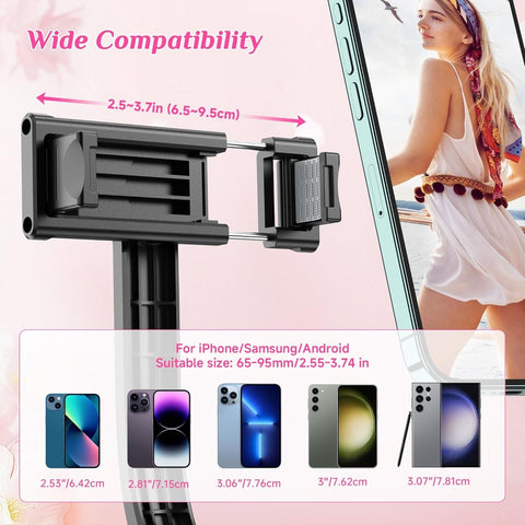 Selfieshow L15 Bluetooth Selfie Stick Tripod with Fill Light