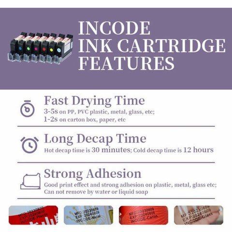 Half inch solvent black ink cartridge (1349)