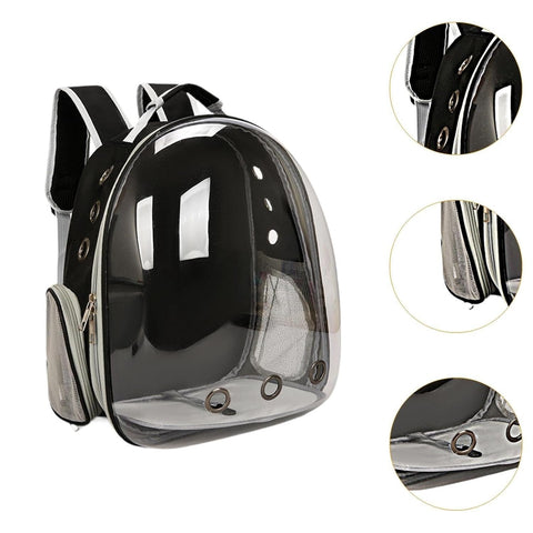 Pet Carrier Backpack – Transparent Bubble Design for Cats & Small Dogs, Comfortable & Stylish
