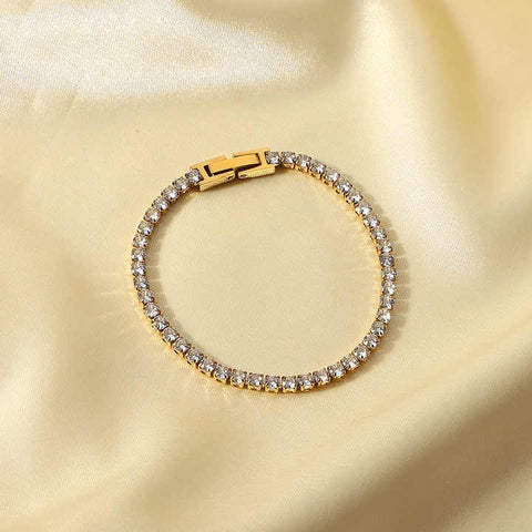 Gold Tennis Bracelet