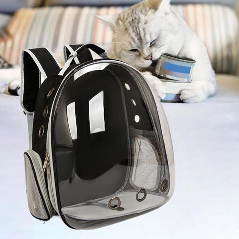 Pet Carrier Backpack – Transparent Bubble Design for Cats & Small Dogs, Comfortable & Stylish