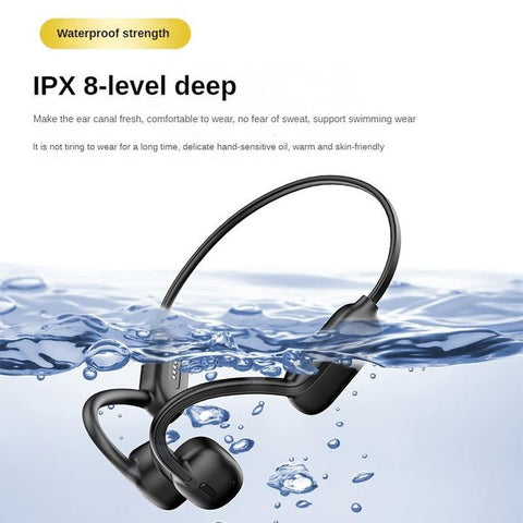 Wireless Stereo Sports Headphones – Waterproof Bone Conduction Earbuds for Swimming, Bone Conduction Headband for Active Lifestyles