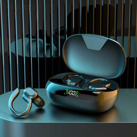 X SP16 Open-Ear TWS Earbuds – Ergonomic Sports Headset with Stereo Bass, Hanging Ear Design, and Earhooks for Running & Workouts