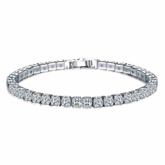 Silver Butterfly Zircon Tennis Bracelet Elegant & Sparkling