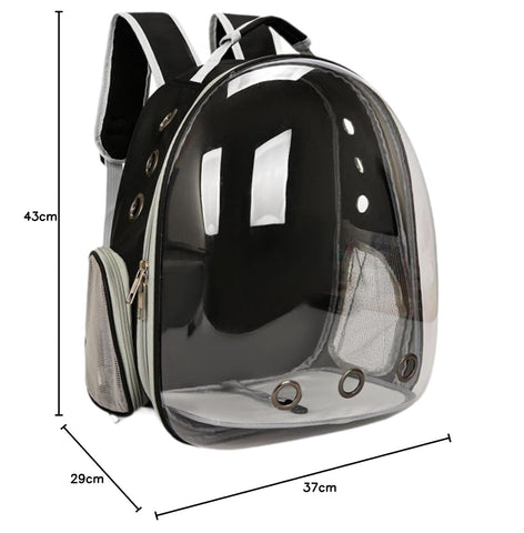 Pet Carrier Backpack – Transparent Bubble Design for Cats & Small Dogs, Comfortable & Stylish