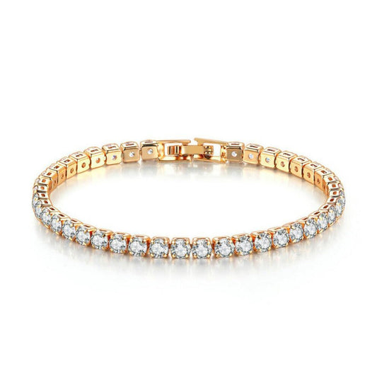 Golden Butterfly Zircon Tennis Bracelet Elegant & Sparkling