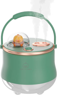 Cute Portable Ultrasonic Humidifier with Toy Figure – Mini USB Powered Humidifier for Home & Office
