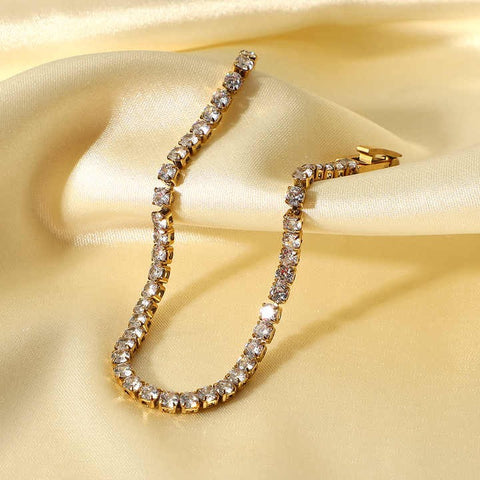 Gold Tennis Bracelet