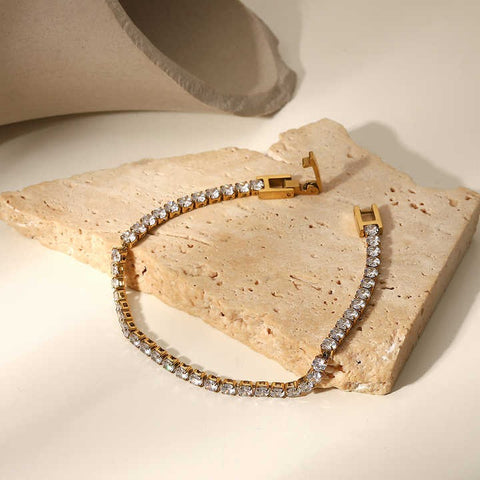 Gold Tennis Bracelet