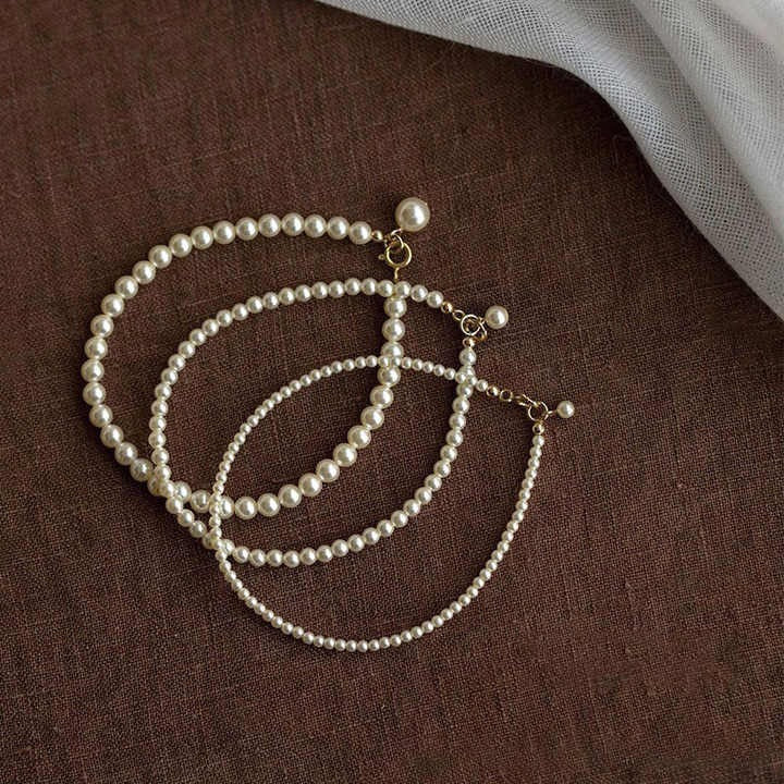 Fashion Glass Pearl Beads Bracelet
