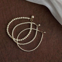 Fashion Glass Pearl Beads Bracelet