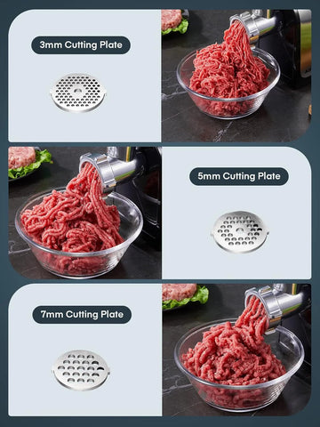 Electric Meat Grinder – 3-in-1 Stainless Steel Mincer with Sausage Stuffer & Kubbe Kit