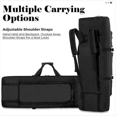 Outdoor Tactical Double Long Gun Case Water & Dust Resistant Carry Bag