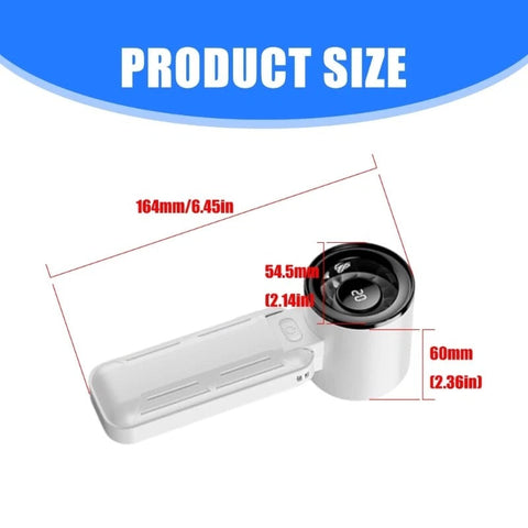 Portable Handheld Fan with Digital Display – Rechargeable & Adjustable Speed for Travel & Home