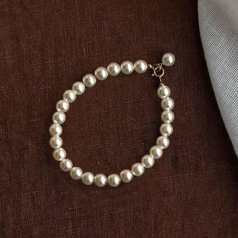 Fashion Glass Pearl Beads Bracelet